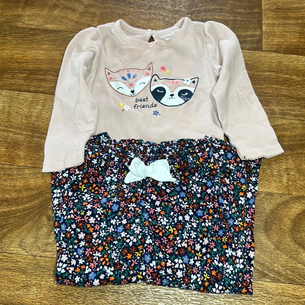 Carters 18mos girls 2 piece outfit
